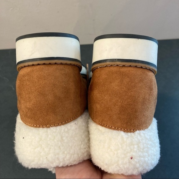 Sonoma sz 7 chestnut faux suede faux fur cuff booties - Picture 8 of 16